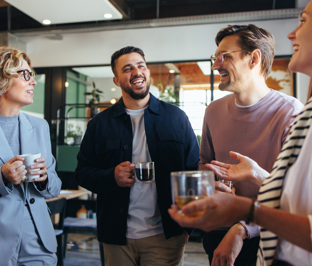 Employees Having Coffee